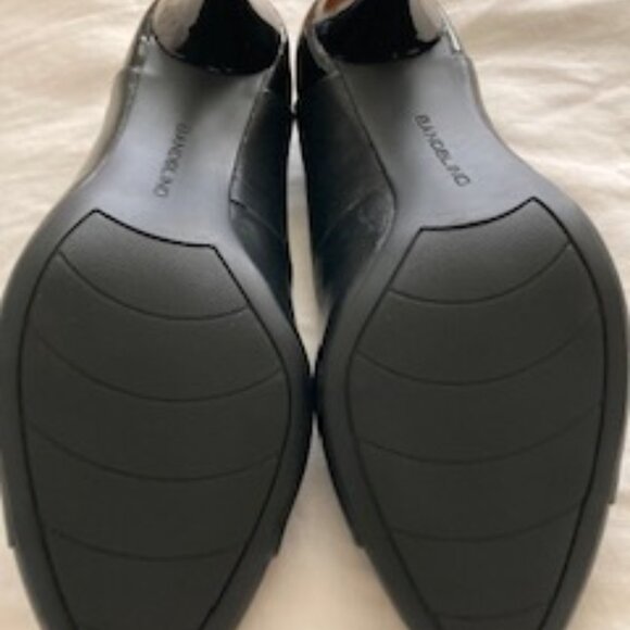 Bandolino BD7 Cunning Black Pumps Multi Leather with Patent Caps  Size 8.5 - Picture 7 of 9